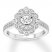 Diamond Engagement Ring 1/2 ct tw Round-cut 14K White Gold