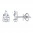 Diamond Earrings 3/4 carat tw 14K White Gold