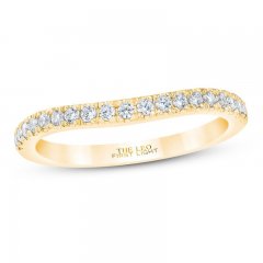 First Light Diamond Wedding Band 1/4 ct tw Round-cut 14K Yellow Gold