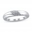 Diamond Wedding Band 1/15 ct tw 10K White Gold