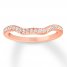 Diamond Wedding Band 1/5 ct tw Round-cut 14K Rose Gold