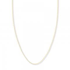 Adjustable 22" Cable Chain 14K Yellow Gold Appx. .9mm