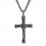 Men's Cross Necklace Stainless Steel 24" Length