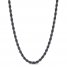 Men's Rope Chain Necklace Stainless Steel 24"