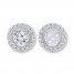 Earring Jackets 1/4 ct tw Diamonds 10K White Gold