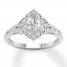 Diamond Engagement Ring 3/4 ct tw Round-cut 14K White Gold