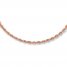 Rope Necklace 14K Rose Gold 16" Length