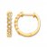 Diamond Hoop Earrings 1/8 ct tw Round-Cut 10K Yellow Gold