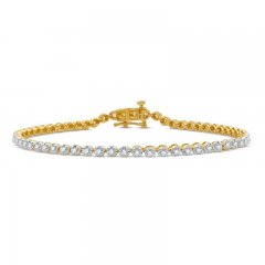 Diamond Fashion Bracelet 1 ct tw 10K Rose Gold 7.5"