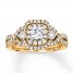 Diamond Engagement Ring 1 ct tw Round-cut 14K Yellow Gold