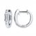 Hoop Earrings 1/4 ct tw Diamonds 10K White Gold