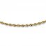 Rope Chain Necklace 14K Yellow Gold 18" Length