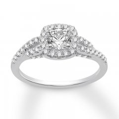 Diamond Engagement Ring 1 ct tw Round-cut 14K White Gold