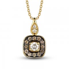 Le Vian Diamond Necklace 1/5 ct tw Diamonds 14K Honey Gold 18"