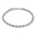 Rope Chain Bracelet 14K White Gold 8.5" Length