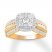 Diamond Engagement Ring 1 ct tw Round-cut 14K Two-Tone Gold