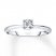 Promise Ring 1/15 ct Diamonds 10K White Gold