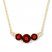 Garnet Necklace Diamond Accents 10K Yellow Gold