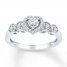 Diamond Promise Ring 1/5 ct tw Round-cut Sterling Silver