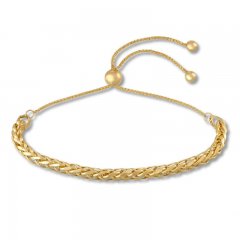 Bolo Bracelet 10K Yellow Gold 9"