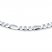 Figaro Link Chain Sterling Silver 20" Length