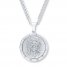 Men's Necklace Jesus Medallion Stainless Steel