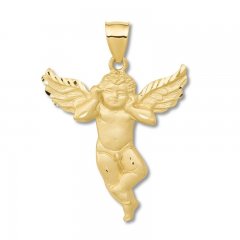 Cherub Charm 14K Yellow Gold