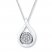 Teardrop Necklace 1/10 ct tw Diamonds Sterling Silver