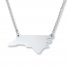 North Carolina State Necklace Sterling Silver