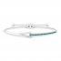 Love + Be Loved Lab-Created Emerald Bolo Bracelet Sterling Silver