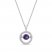 Unstoppable Love Amethyst Necklace 1/10 ct tw Diamonds Sterling Silver 19"