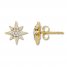 Diamond Star Earrings 1/10 ct tw Round-cut 10K Yellow Gold