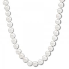 Cultured Pearl Necklace 10K Yellow Gold 20"