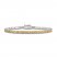 Citrine Line Bracelet Sterling Silver 7.25"