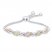 Bolo Bracelet 1/10 ct tw Diamonds Sterling Silver/10K Gold