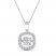 Unstoppable Love Necklace 1/6 ct tw 10K White Gold 19"