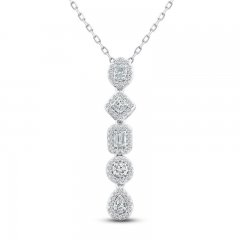 Everything You Are Diamond Necklace 1/2 ct tw 10K White Gold 18"