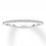 Diamond Wedding Band 1/8 ct tw Round-cut 14K White Gold