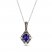 Le Vian Tanzanite Necklace 1/6 ct tw Diamonds 14K Vanilla Gold 18"