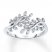 Diamond Vine Ring 1/10 ct tw Sterling Silver