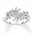 Diamond Vine Ring 1/10 ct tw Sterling Silver