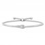 Love + Be Loved Diamond Bolo Bracelet 1/5 ct tw Sterling Silver