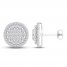 Diamond Stud Earrings 1 ct tw Round-Cut 10K White Gold