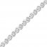 Diamond Bracelet 1/2 ct tw Round-cut Sterling Silver 7.25"