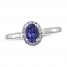 Tanzanite & 1/10 ct tw Diamond Ring 10K White Gold