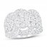 Diamond Ring 2 ct tw Round-cut 10K White Gold