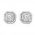 Diamond Earrings 1 ct tw Round-cut 10K White Gold