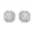 Diamond Earrings 1 ct tw Round-cut 10K White Gold