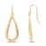 Teardrop Earrings 14K Yellow Gold