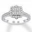 Diamond Engagement Ring 7/8 ct tw 14K White Gold